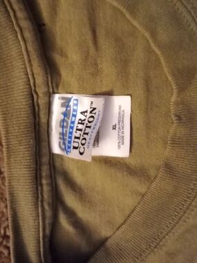 Gildan Olive Green Crewneck T-Shirt